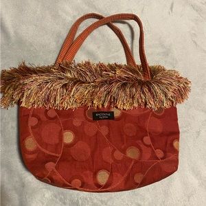 Multi colored shoulder purse